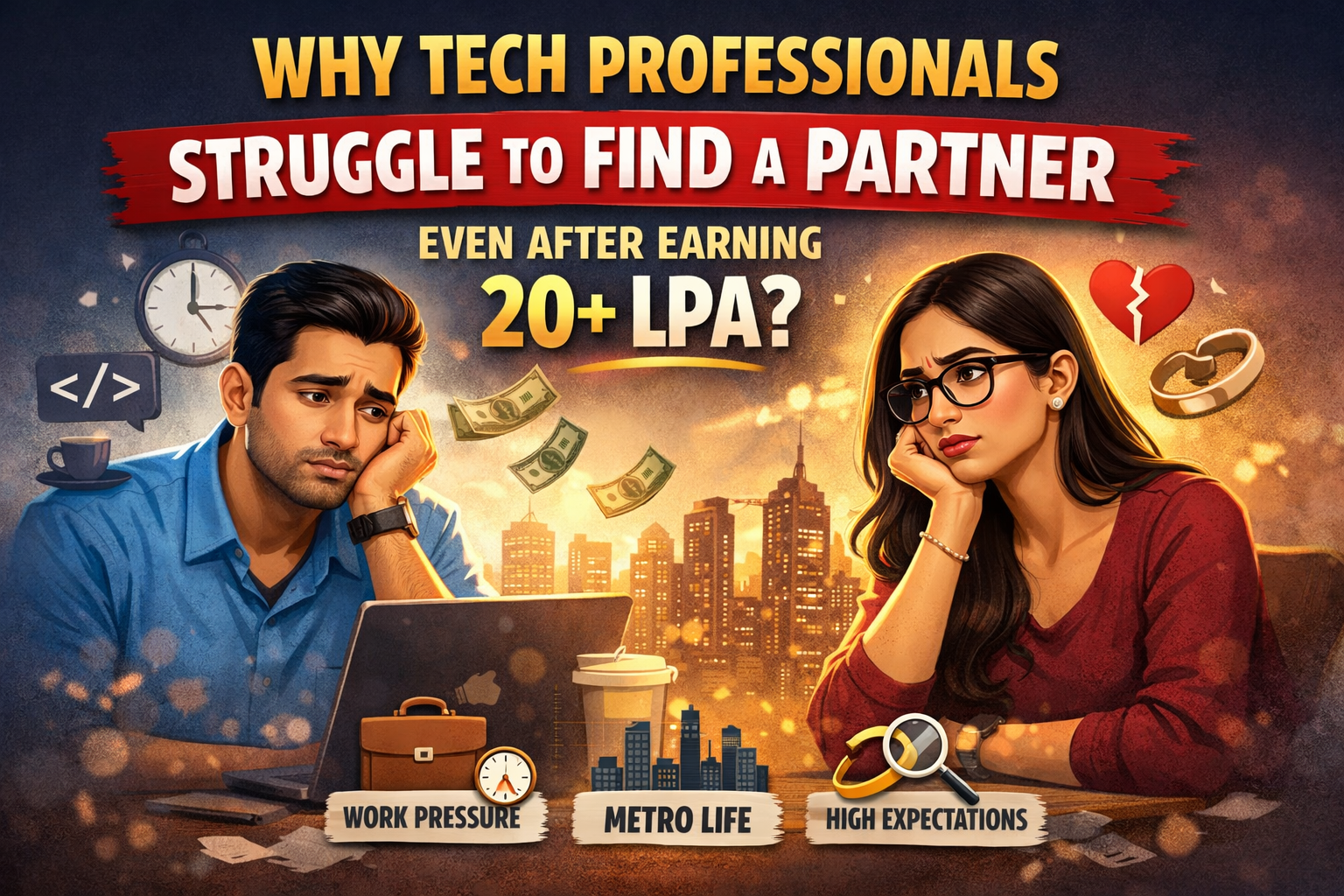 Why Tech Professionals Struggle to Find a Partner Even After Earning 20+ LPA