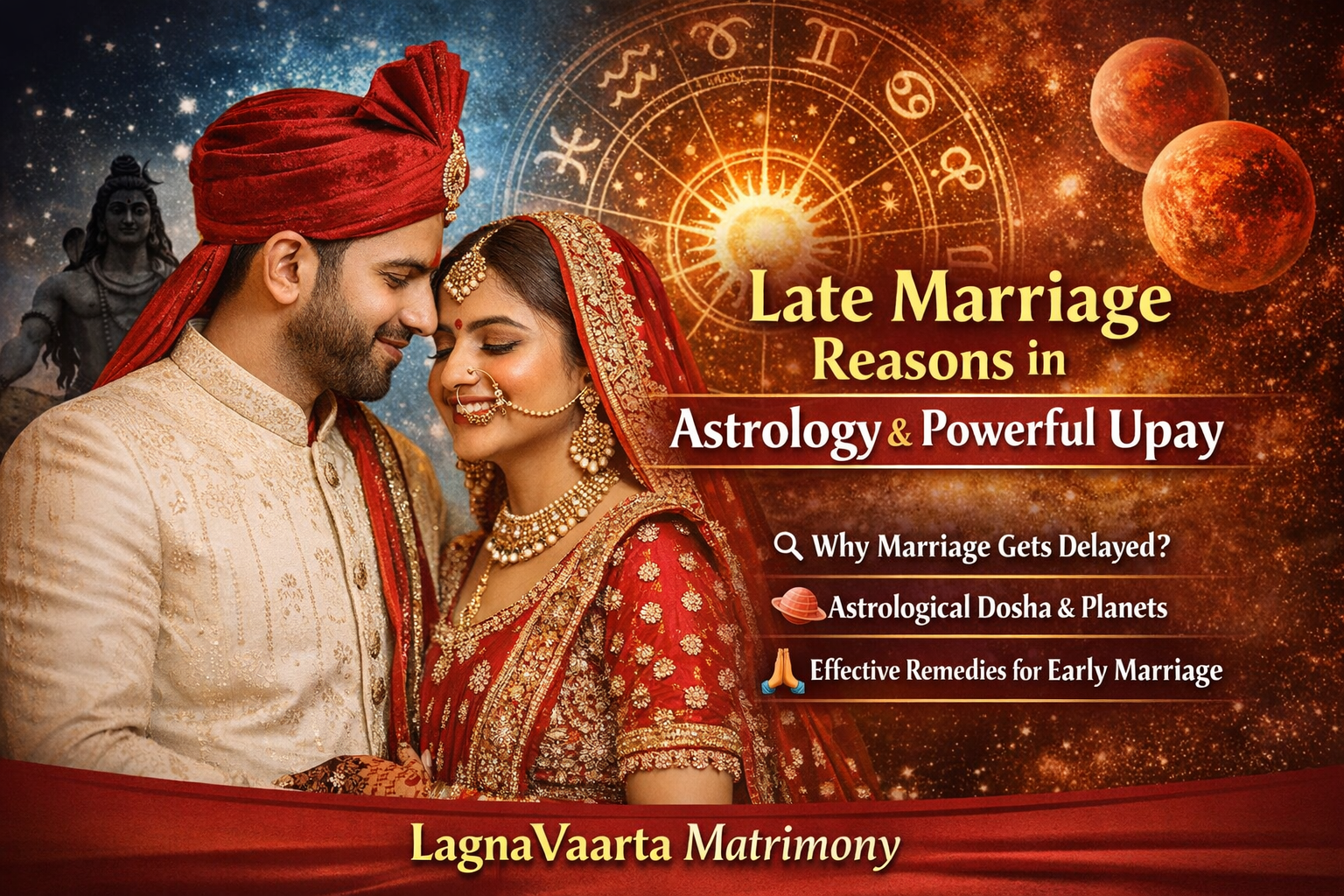 Late Marriage Reasons in Astrology & Powerful Upay for Early Marriage